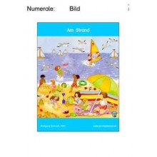 Numeralien: Am Strand, Adj. blau