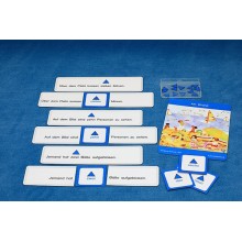 Numeralien: Am Strand, Adj. blau