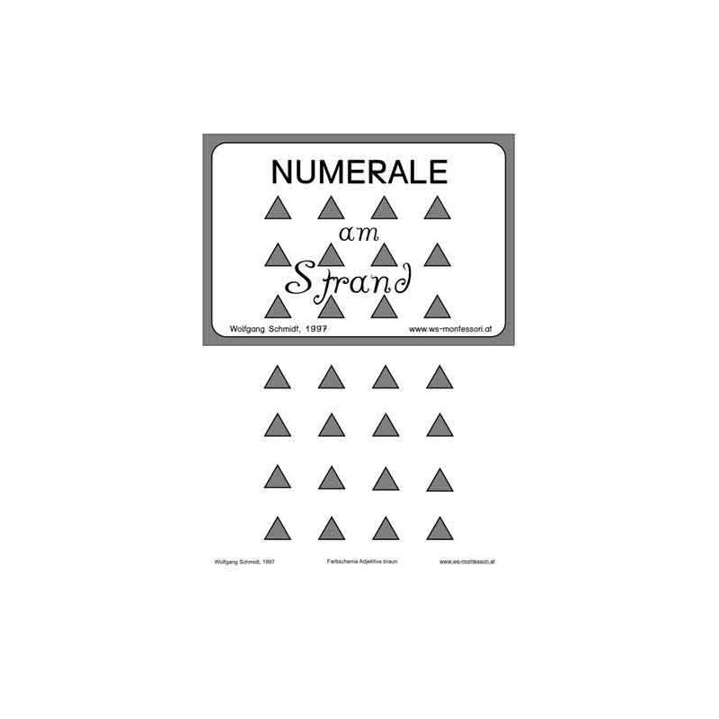 Numeralien: Am Strand, Adj. braun