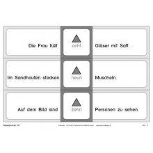 Numeral: on the beach, adj. Brown