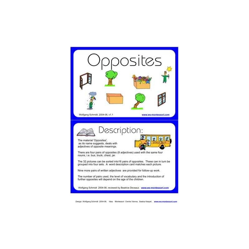 Opposites (This article is also available in German)