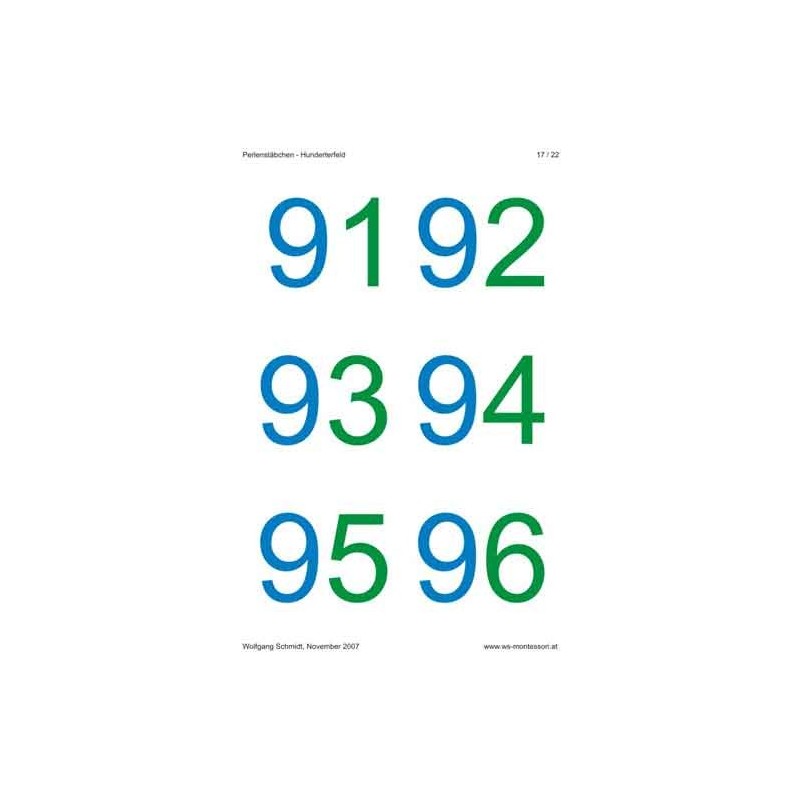 Perlové tyčinky na poli stoviek
