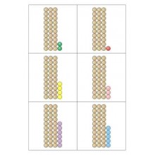 Perlové tyčinky na poli stoviek