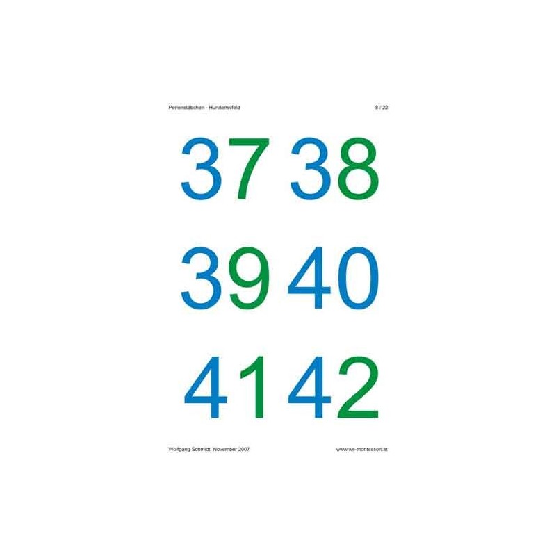 Perlové tyčinky na poli stoviek