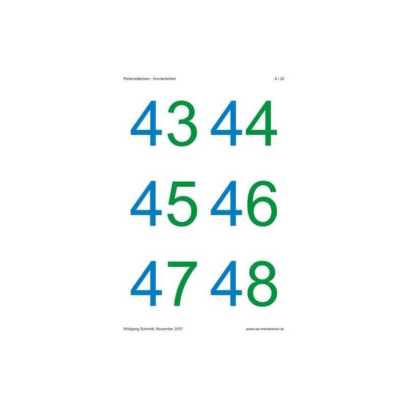 Pearl sticks on the Hunderterfeld