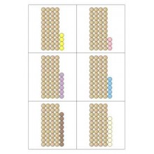 Perlové tyčinky na poli stoviek