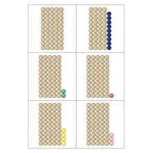 Perlové tyčinky na poli stoviek