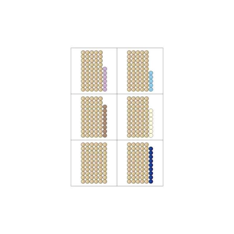 Perlenstäbchen am Hunderterfeld