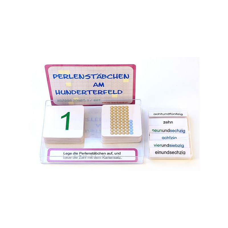 Perlenstäbchen am Hunderterfeld