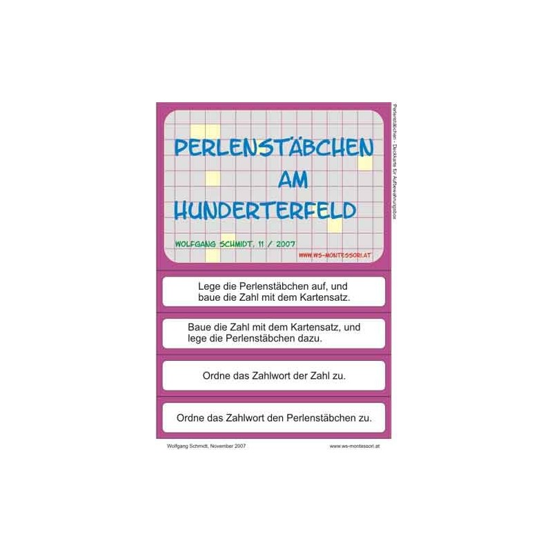 Pearl sticks on the Hunderterfeld