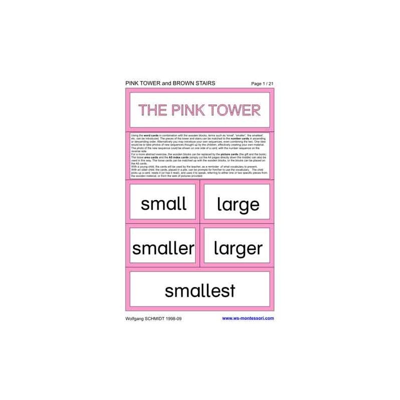 Pink Tower & Brown Stairs (This article is also available in German)