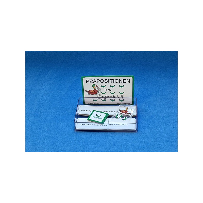 Predložky: Am Ententeich, adj. Blue