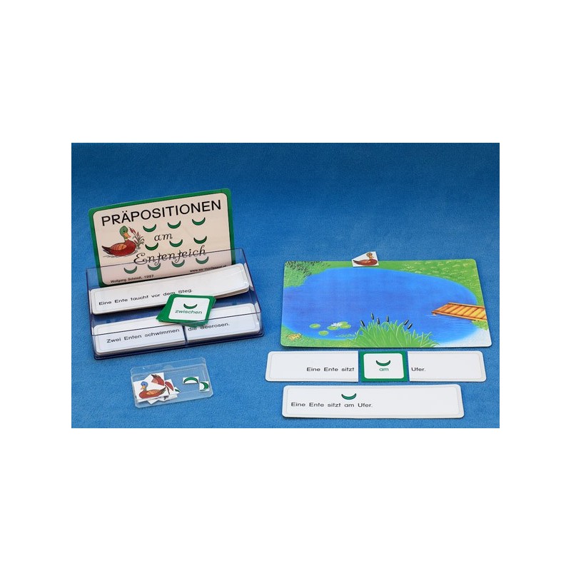 Predložky: Am Ententeich, adj. Blue