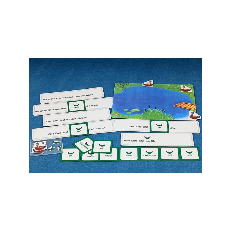 Prepositions: Am Ententeich, adj. Blue