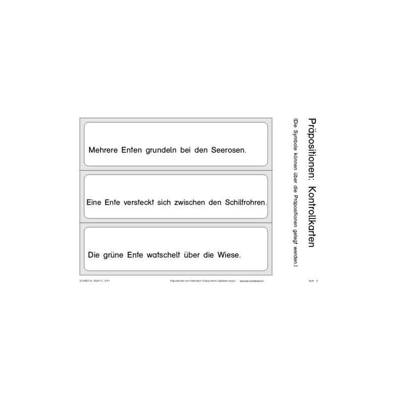 Präpositionen: Am Ententeich, Adj. braun