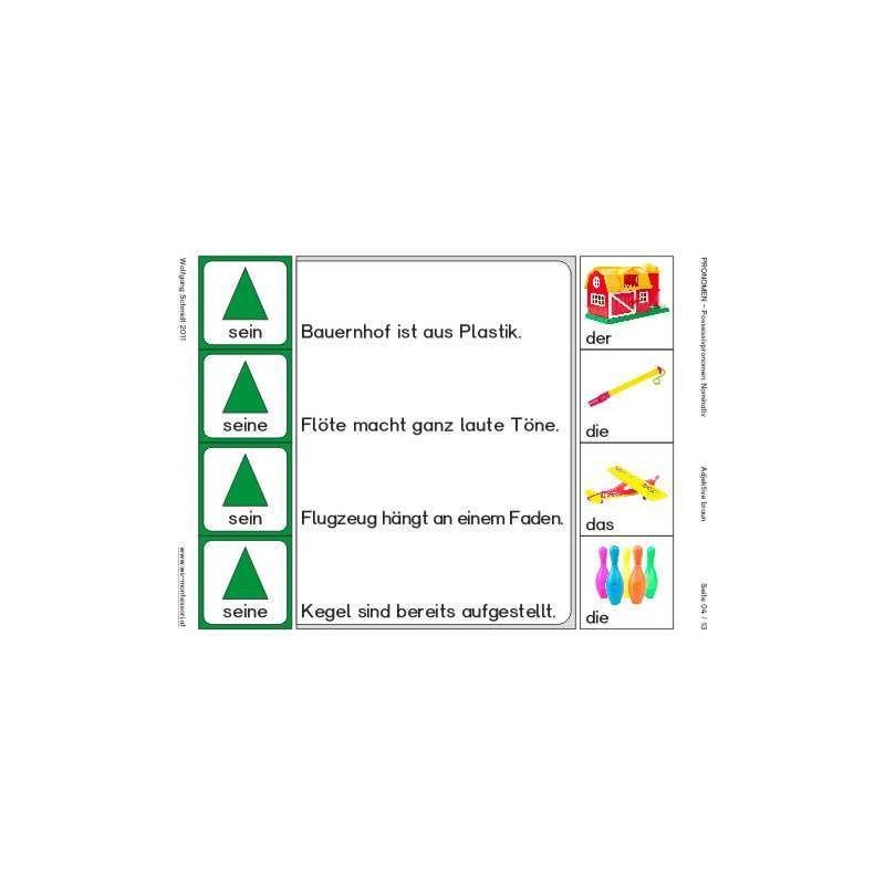 Pronomen, Adj. braun