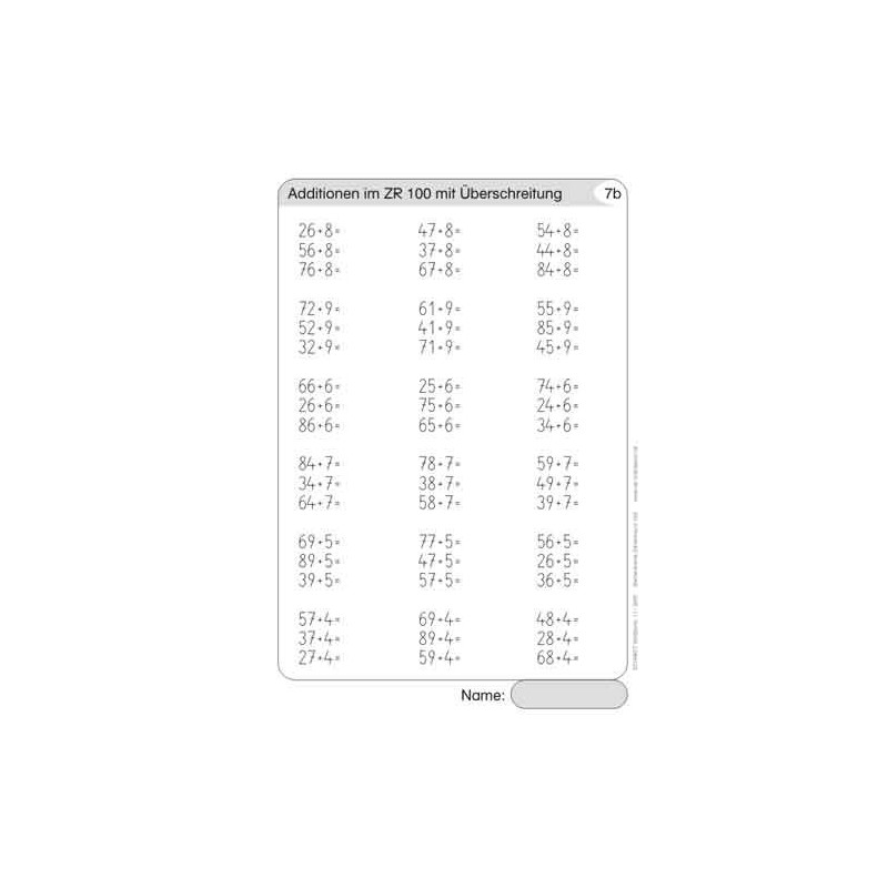 Computing file in the number range 100