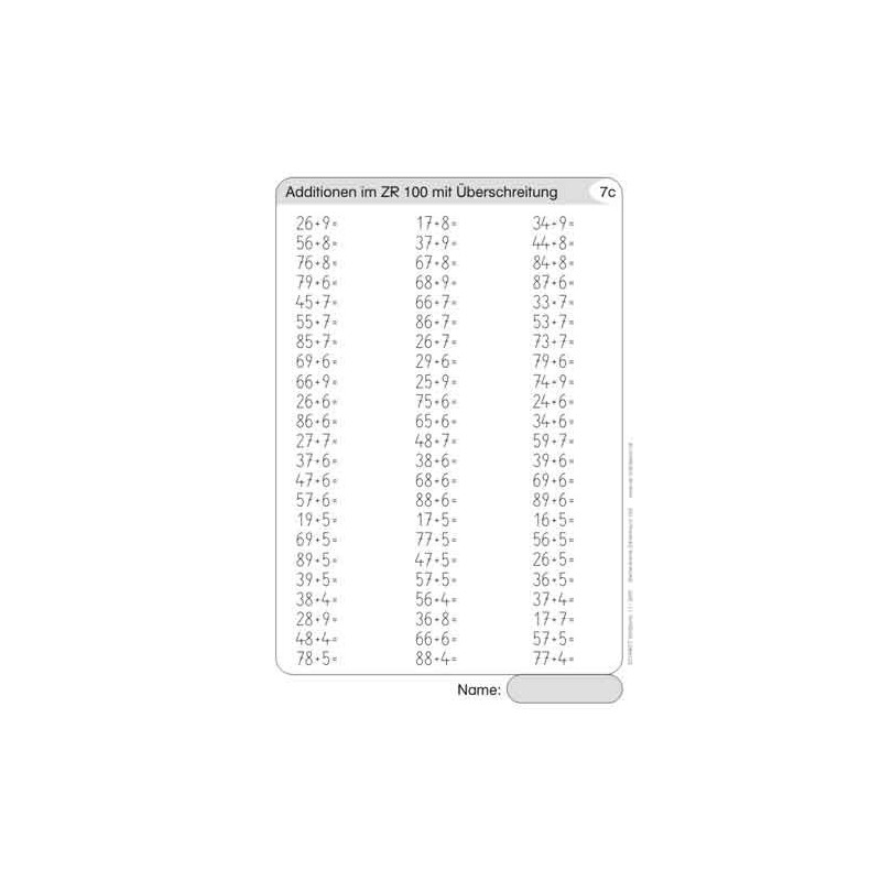 Computing file in the number range 100