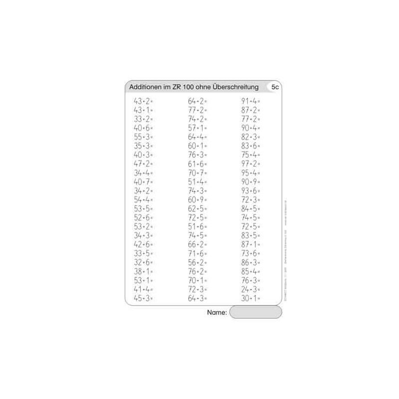 Computing file in the number range 100