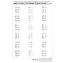 Rechenkartei im Zahlenraum 100