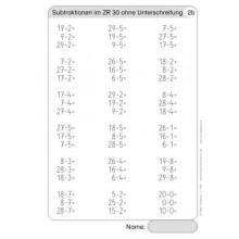 Rechenkartei im Zahlenraum 100
