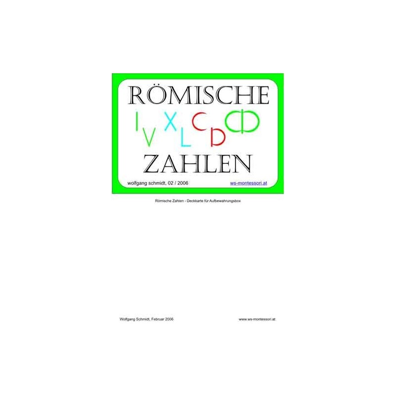 Römische Zahlen - Hunderterfeld
