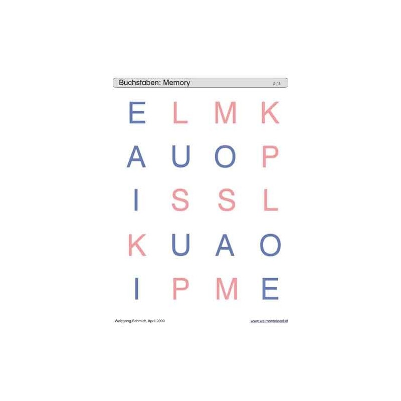 Schiebe- und Aufdeckspieleinlagen - Buchstaben