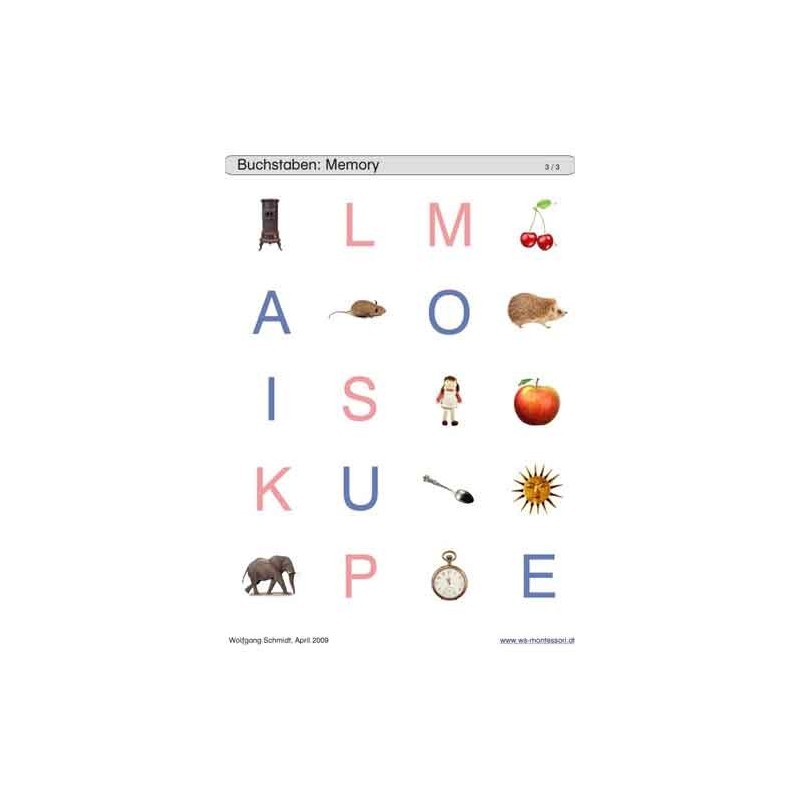 Schiebe- und Aufdeckspieleinlagen - Buchstaben