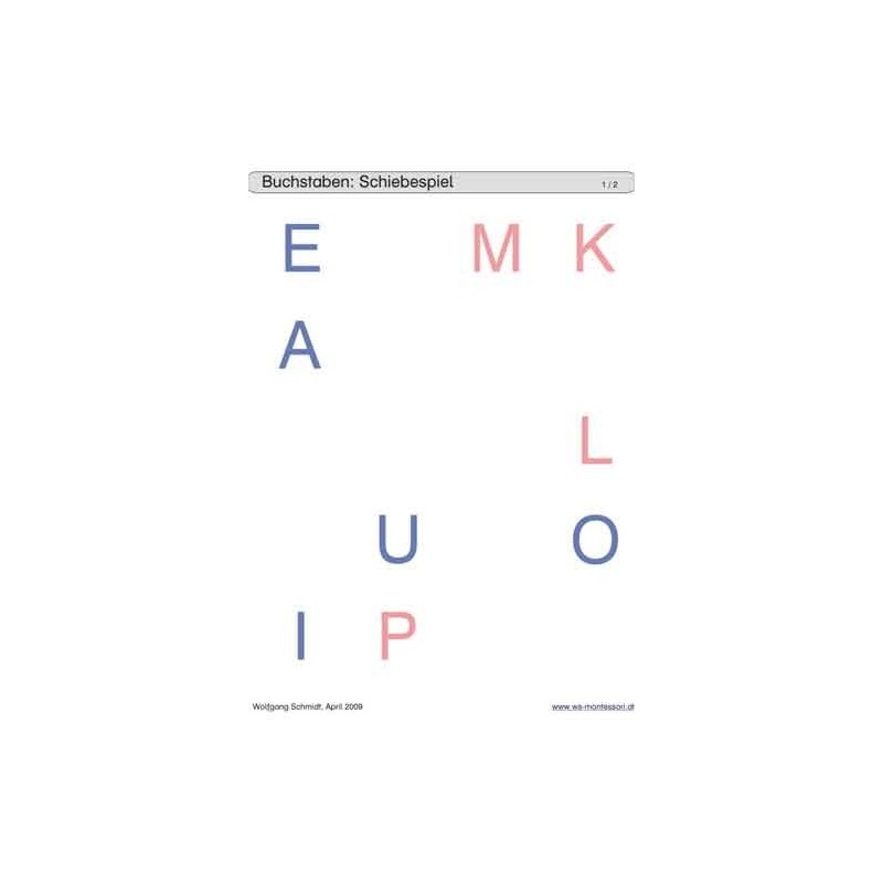 Sliding and turndown inserts - letters