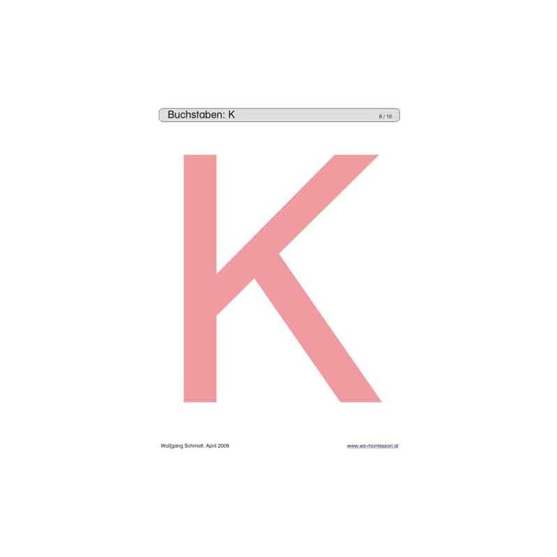 Sliding and turndown inserts - letters