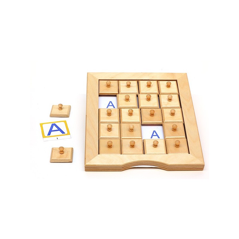 Schiebe- und Aufdeckspieleinlagen - Buchstaben