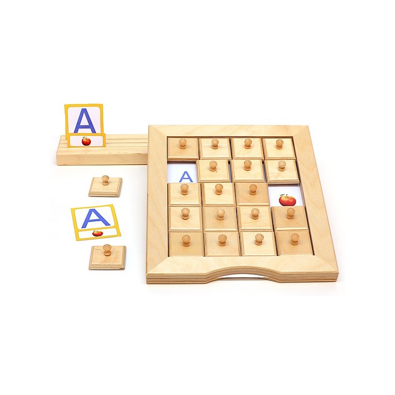 Schiebe- und Aufdeckspieleinlagen - Buchstaben