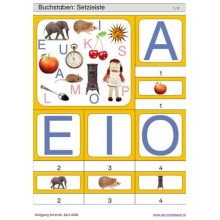 Sliding and turndown inserts - letters