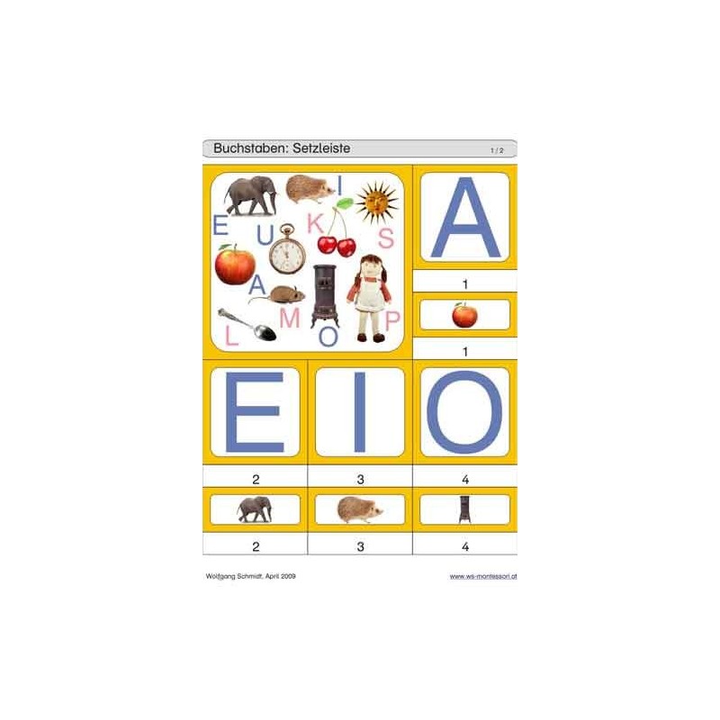 Sliding and turndown inserts - letters