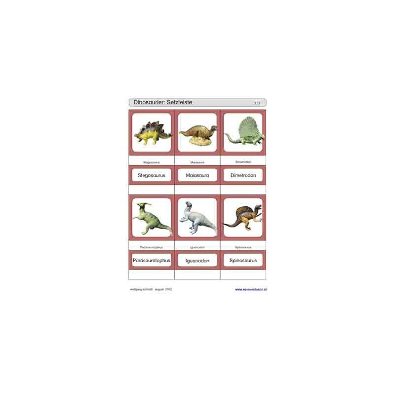 Sliding and revealing game deposits - dinosaurs