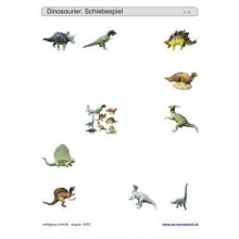 Posuvné a odkrývajúce hracie podnosy - dinosaury