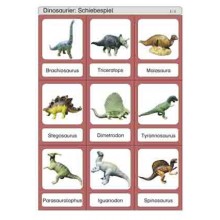 Sliding and revealing game deposits - dinosaurs