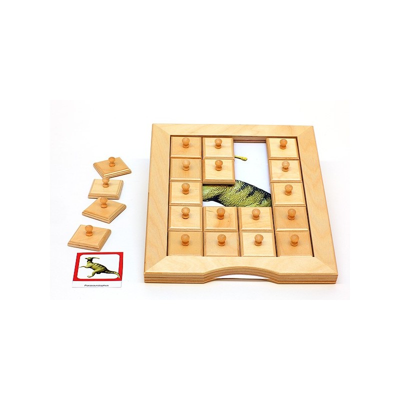 Sliding and revealing game deposits - dinosaurs