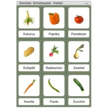 Schiebe- und Aufdeckspieleinlagen - Gemüse Österreich