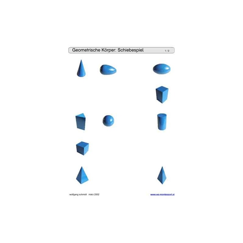 Posuvné a odkrývajúce vložky do hry - geometrické telieska