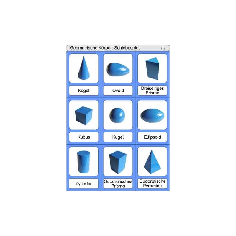 Posuvné a odkrývajúce vložky do hry - geometrické telieska
