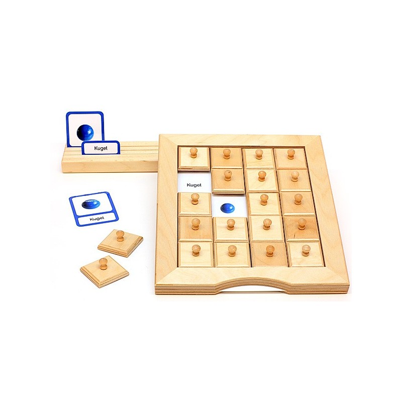 Schiebe- und Aufdeckspieleinlagen - Geometrische Körper