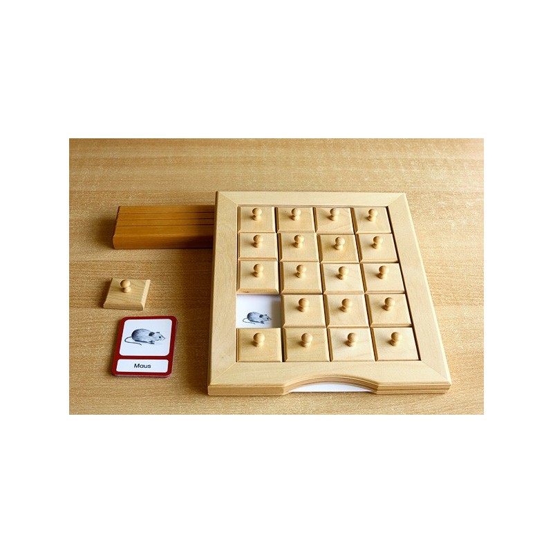 Schiebe- und Aufdeckspieleinlagen - Haustiere