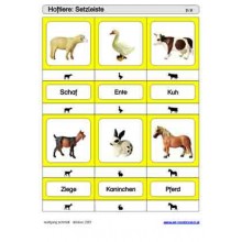 Schiebe- und Aufdeckspieleinlagen - Hoftiere