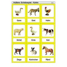 Schiebe- und Aufdeckspieleinlagen - Hoftiere