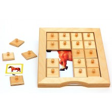 Schiebe- und Aufdeckspieleinlagen - Hoftiere