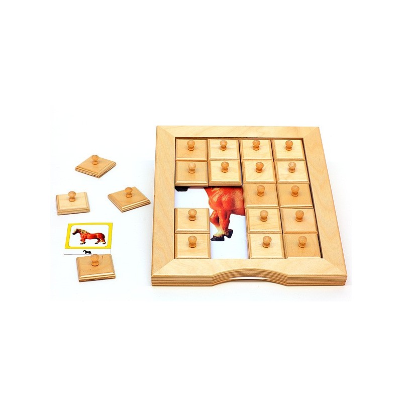 Schiebe- und Aufdeckspieleinlagen - Hoftiere