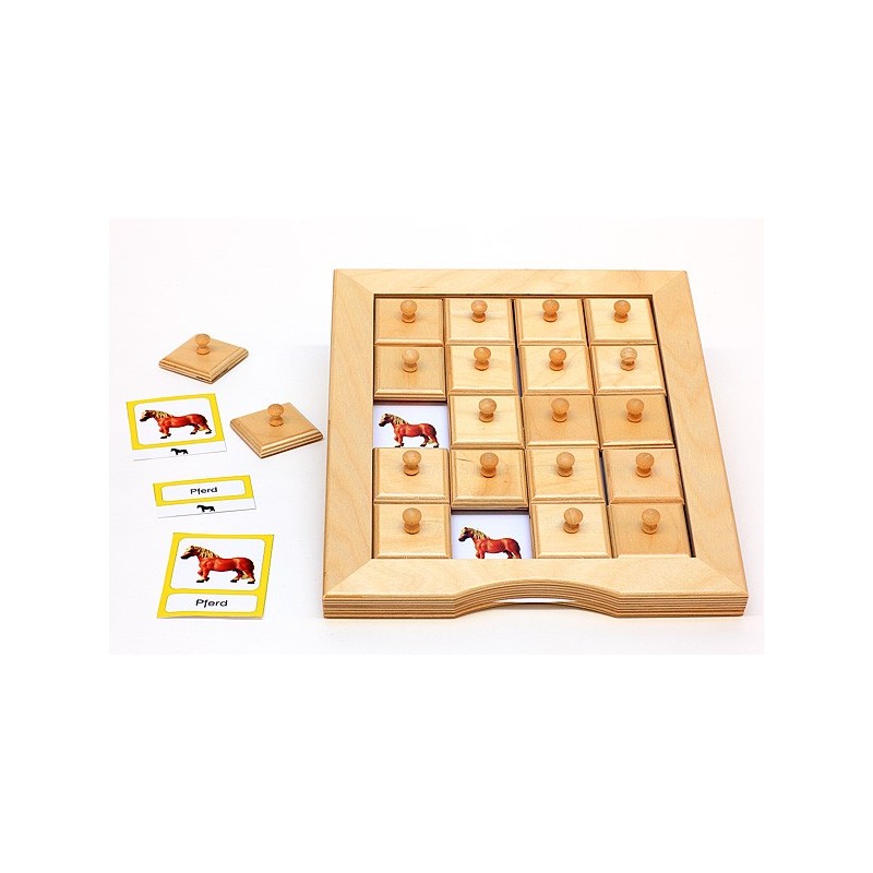 Sliding and turn-up game deposits - farm animals