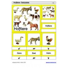 Schiebe- und Aufdeckspieleinlagen - Hoftiere