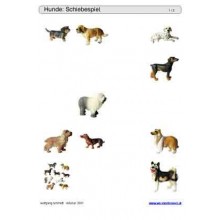 Schiebe- und Aufdeckspieleinlagen - Hunde
